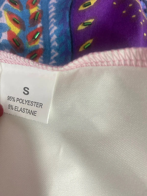 Women's Metallic Mini Skirt &amp; ROSE Top Set