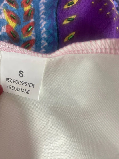 Women's Metallic Mini Skirt &amp; ROSE Top Set