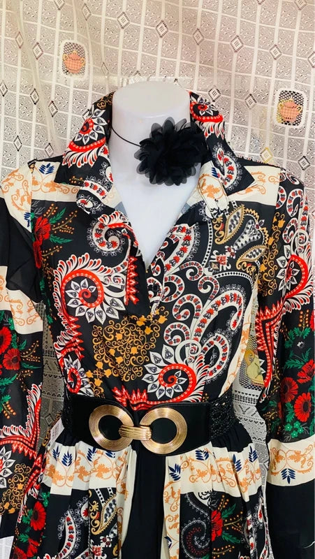 Elegant Paccio Boho Chic Long Dress