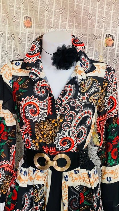 Elegant Paccio Boho Chic Long Dress