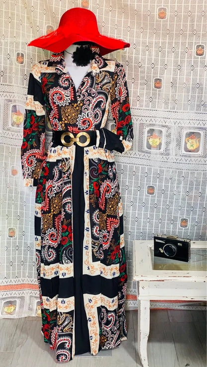 Elegant Paccio Boho Chic Long Dress