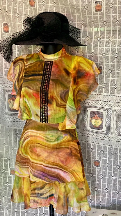 Women's voile lace dress