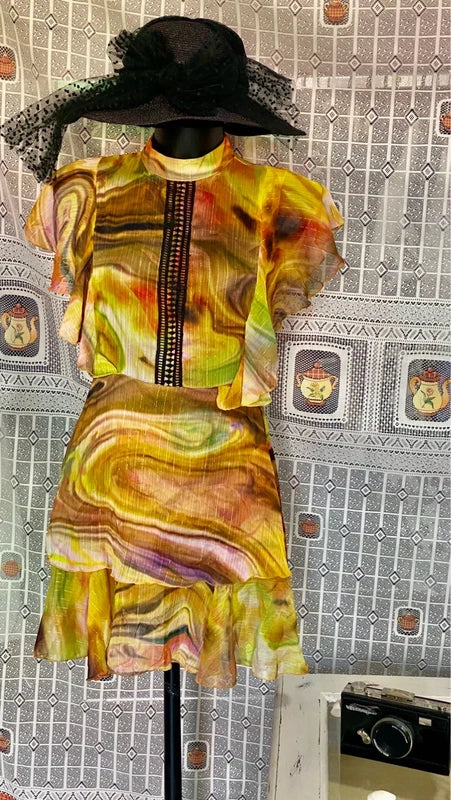 Women's voile lace dress