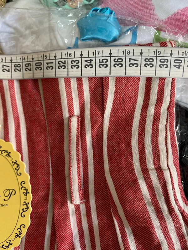 High-waisted palazzo trousers and voile top set