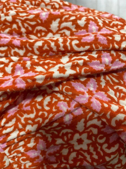 Abito lungo con voilant e frange