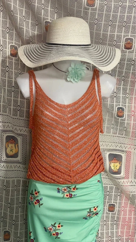 Completo Gonna lunga floreale e Top