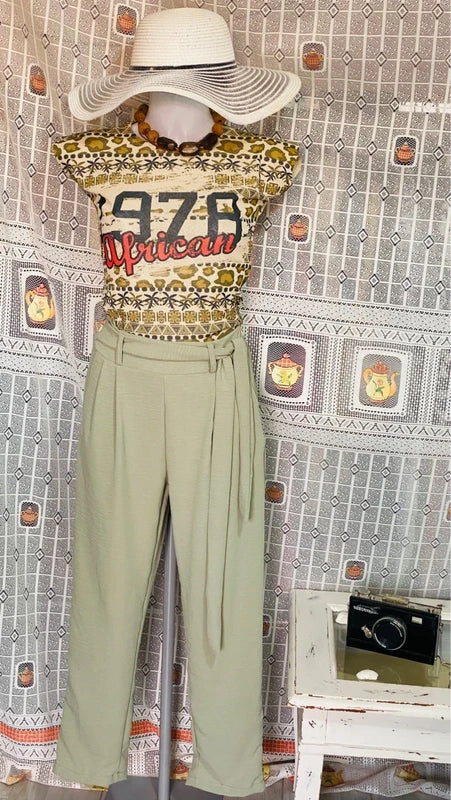 High-waisted set with top