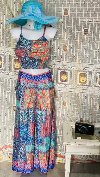 Women's silk and viscose suit