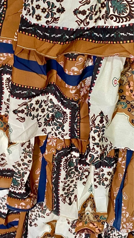 Women's long dress with ruffles