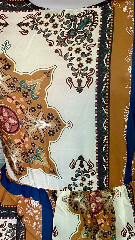 Women's long dress with ruffles