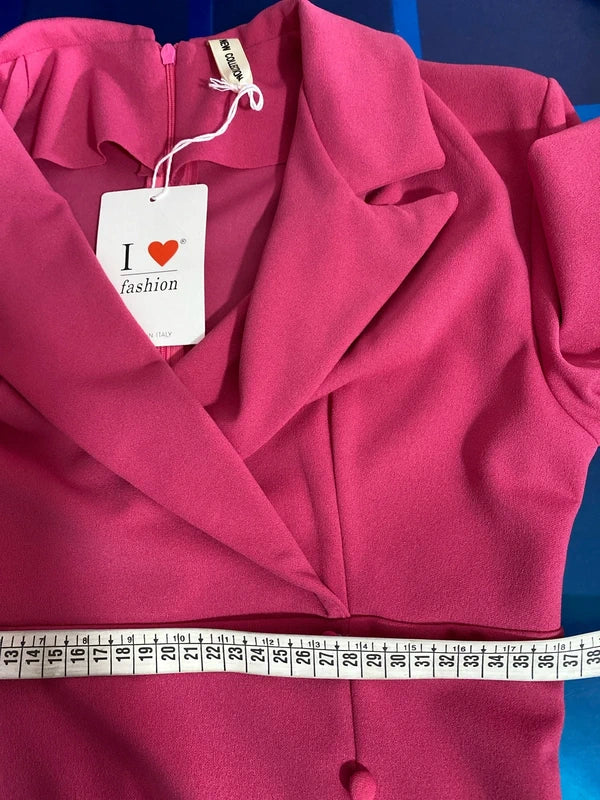Abito Blazer Con Maniche A Campana Misure Nelle Foto