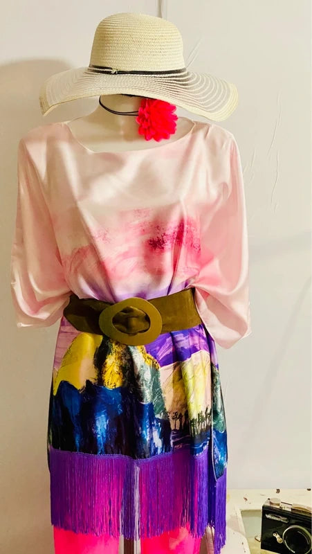 Completo Vintage Blusa & Pantalone Leggins Mallorca