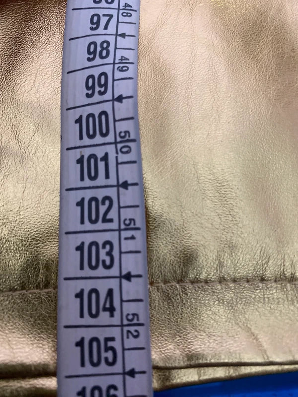 Completo Con Bustier & Pantalone a Vita Alta Metallizzato Gold