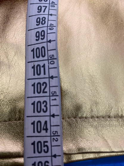 Completo Con Bustier & Pantalone a Vita Alta Metallizzato Gold