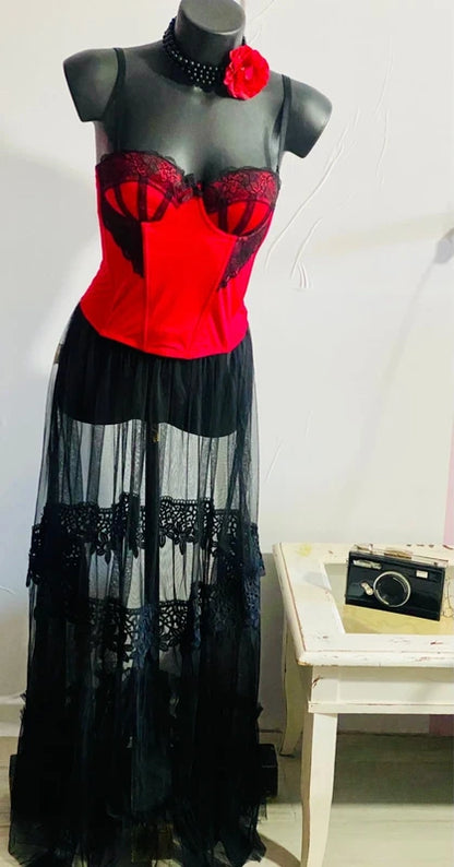 Complete Bustier Bodice and Skirt