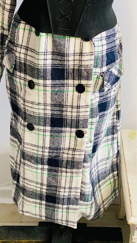 Cappotto Stile Over Fantasia Scozzese