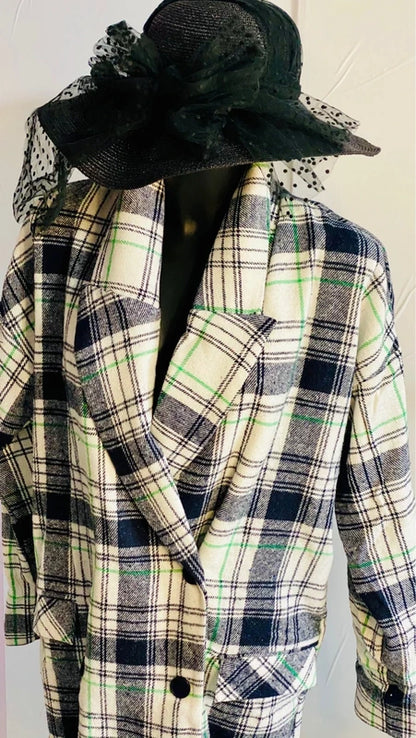 Cappotto Stile Over Fantasia Scozzese