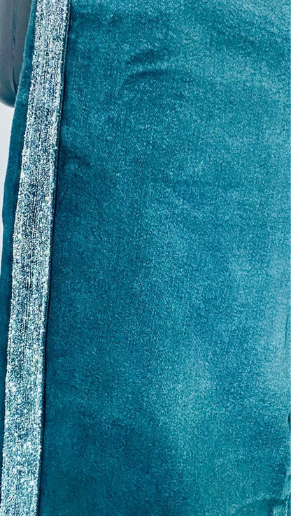 Completo Arge Top Body & Jeans Con Bande Argento