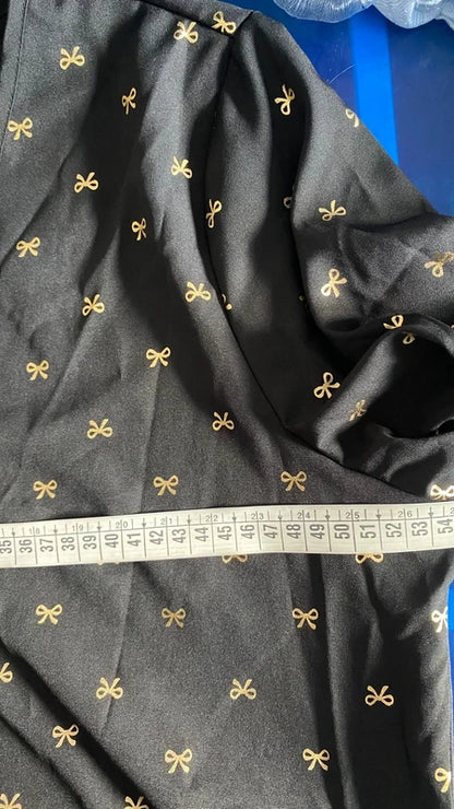 Abito Longuette Midi Fantasia Fiocchi Oro