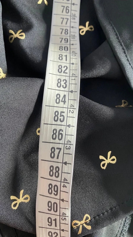Abito Longuette Midi Fantasia Fiocchi Oro
