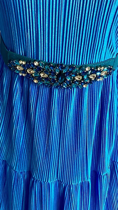 Abito Longuette Midi Plissetattato