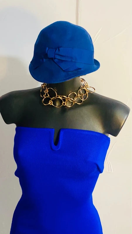 Abito a Tubino Blu Elettrico Jonghy