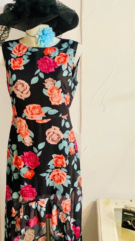 Abito Longuette Midi Asimmetrico