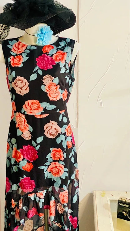 Abito Longuette Midi Asimmetrico