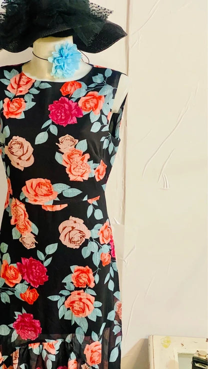 Abito Longuette Midi Asimmetrico