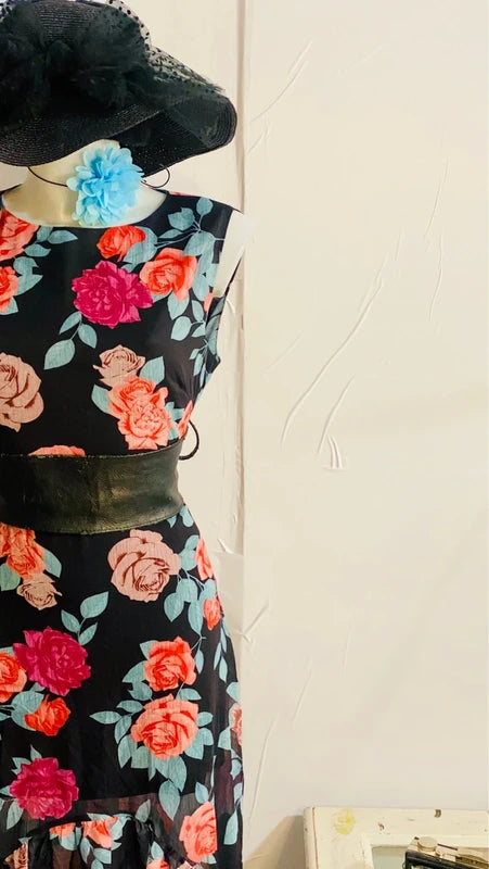 Abito Longuette Midi Asimmetrico