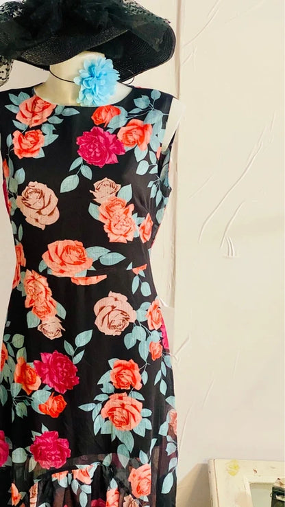 Abito Longuette Midi Asimmetrico