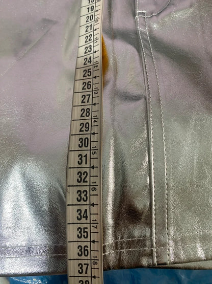 Top con Paillettes e Gonna Midi Silver