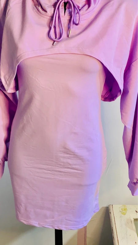 Coordinato Abito con Felpa Cappuccio