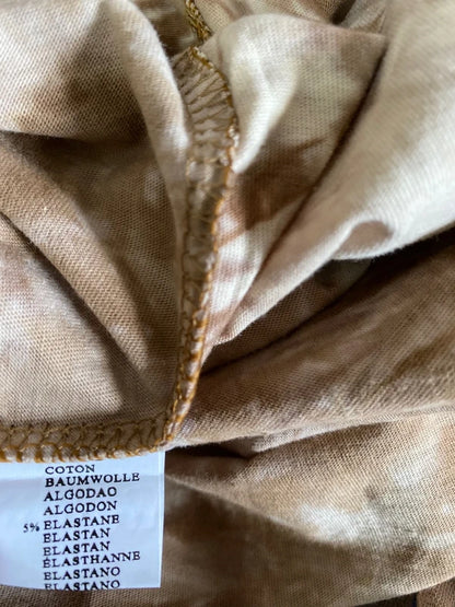 Completo Elegante T-shirt Top in Tulle e Paillettes con Pantalone Leggins