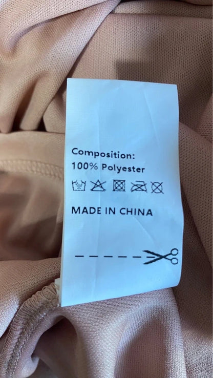 Abito Elegante Con Paillettes & Chiffon Misure nelle Foto