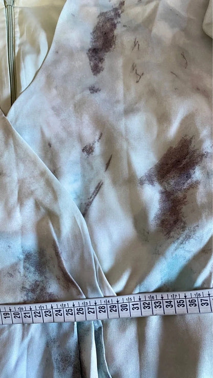 Abito Midi Longuette Con Scollo V Maniche Lunghe A Campana Misure Nelle Foto