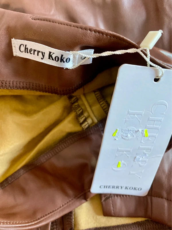 Camicia & Gonna In Ecopelle Drappeggiata Vita Alta