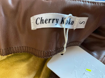 Camicia & Gonna In Ecopelle Drappeggiata Vita Alta