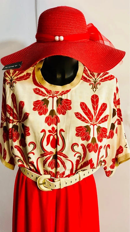 Curvy Casacca Over & Pantalone Effetto Gonna Misure Nelle Foto