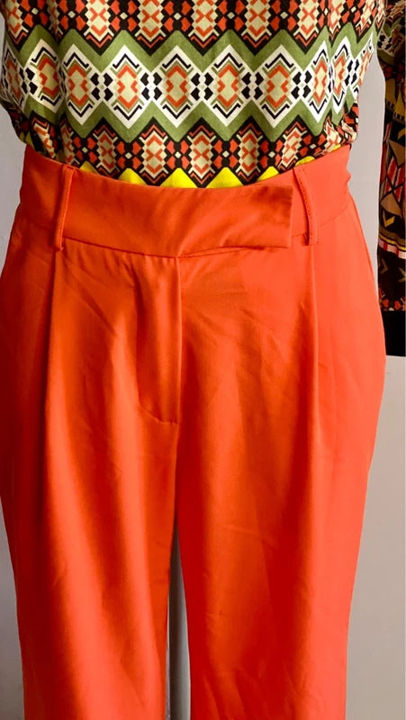 Pantalone A Gamba Ampia Top A Maniche Lunghe Misure Nelle Foto