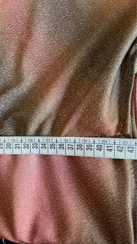 Abito Curvy Glitterato Con Fusciacca Misure Nelle Foto