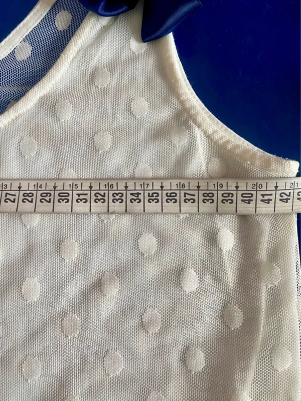 Vintage Top A Pois Jeans Strappati A Pois Misure In Foto