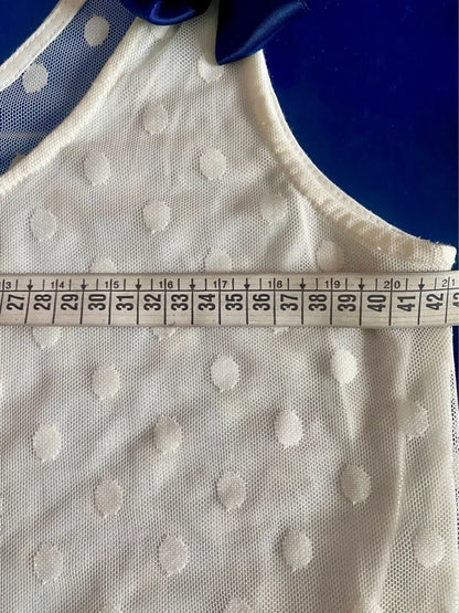 Vintage Top A Pois Jeans Strappati A Pois Misure In Foto