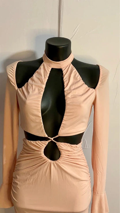 Abito Lungo Con Cut-Out