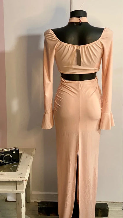 Abito Lungo Con Cut-Out