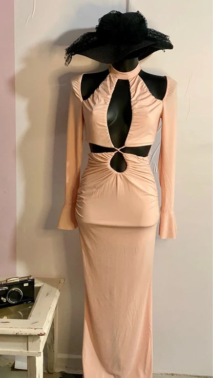 Abito Lungo Con Cut-Out