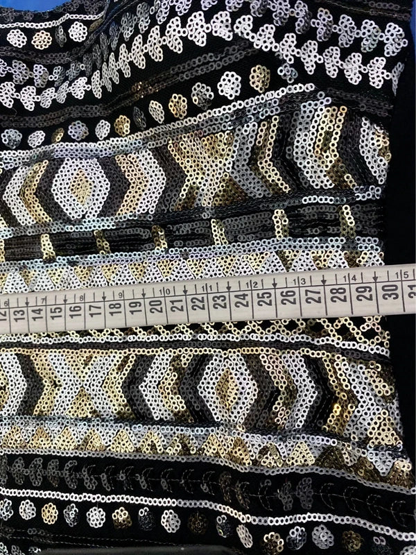 Top Con Paillettes Effetto Bustier Gonna Ecopelle Misure In Foto