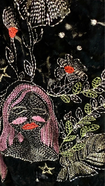 Blazer Giacca Crop Rossa Pantalone A Gonna in Velluto Misure Nelle Foto