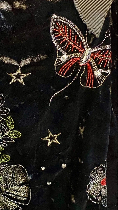 Blazer Giacca Crop Rossa Pantalone A Gonna in Velluto Misure Nelle Foto