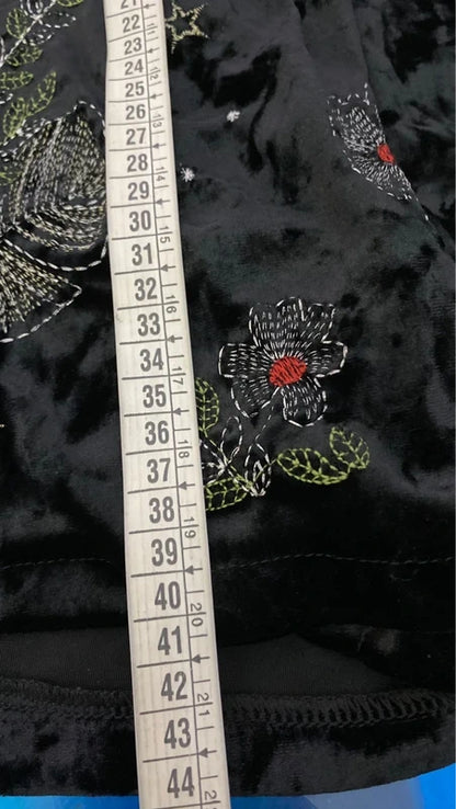 Blazer Giacca Crop Rossa Pantalone A Gonna in Velluto Misure Nelle Foto